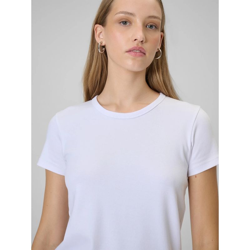 Women's slim plain T-shirt 4F 4FRAW25TTSHF3623-10S 4f