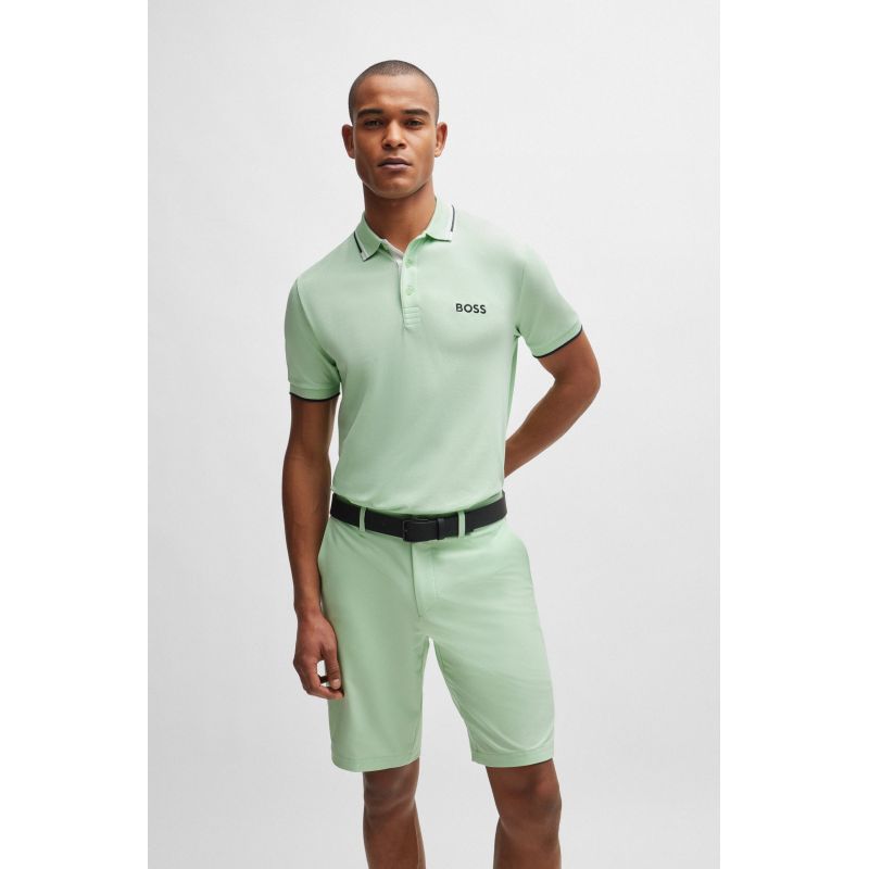 Boss Paddy Pro Open Green Men's Regular Fit Polo Shirt (50469102-388) Boss