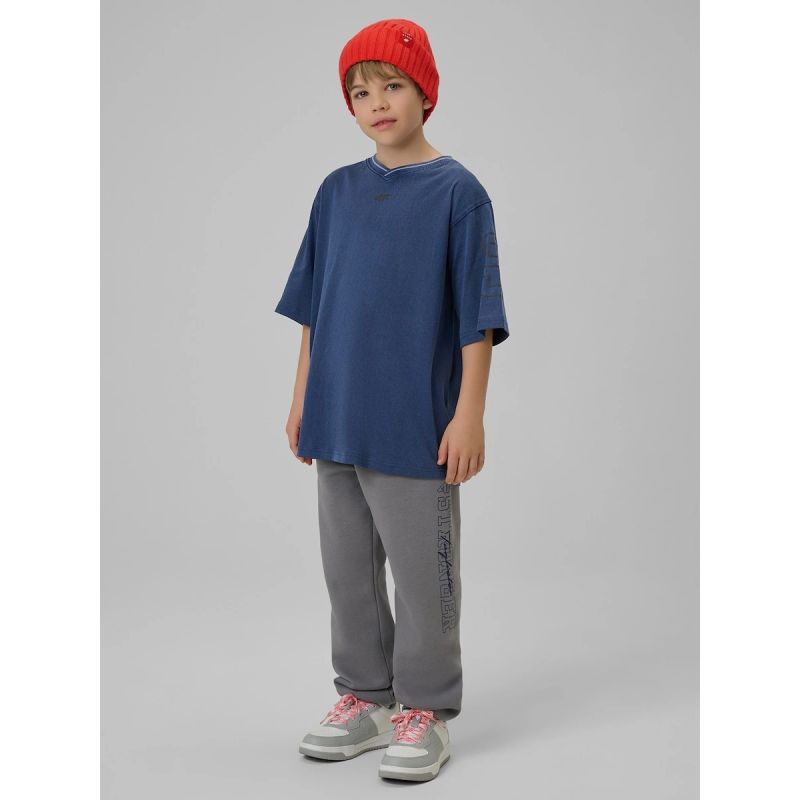 Boy's loose T-shirt with print 4F 4FJRSS26TTSHM3467-31S 4f