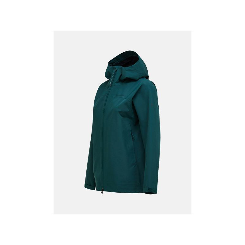 Women's PEAK PERFORMANCE W Treeline Hipe 2.5L Shell Jacket, Green