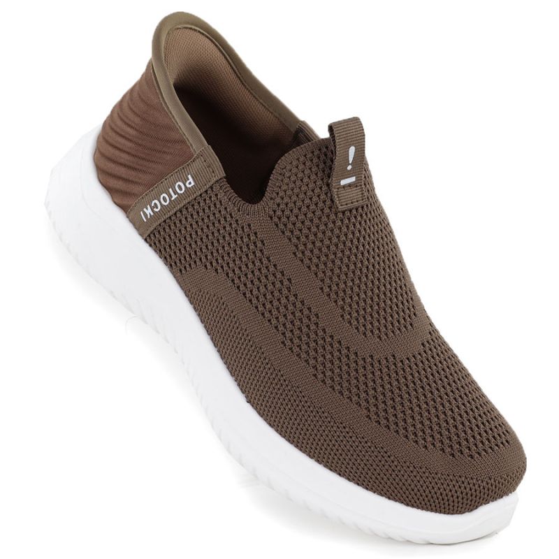 Women's slip-on brown sports shoes Potocki BK01312 To be categorized Your Sports Performance