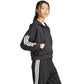 Women's adidas Essentials 3-Stripes French Terry Quarter-Zip Hoodie Black JN1956 In preparation Adidas
