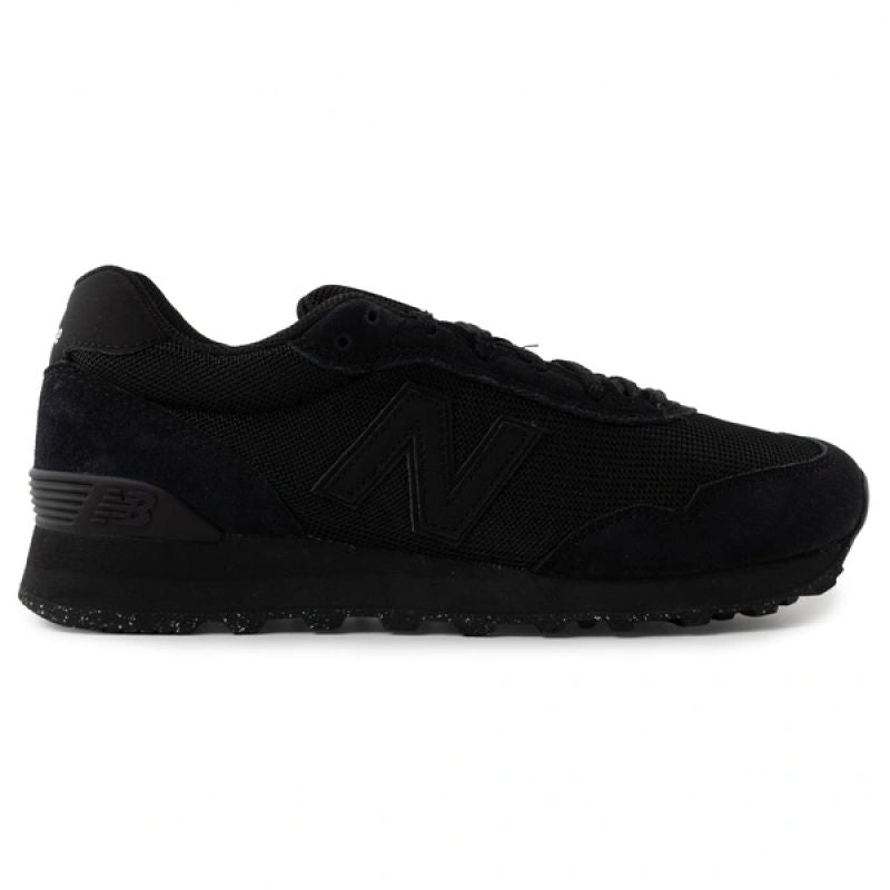 New Balance men's 515 black suede leather sneakers
