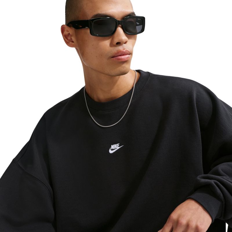 Nike Club FT OS Crew Men's Sweatshirt Black IF0747 010