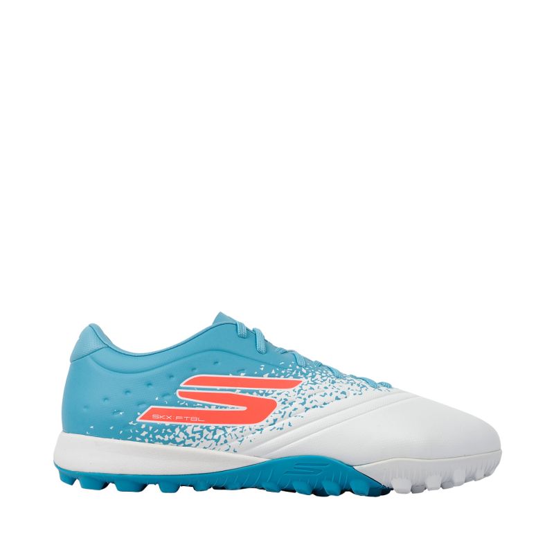 Skechers Razor 1.5 Academy TF Football Shoes Blue and White 252016 WTQP