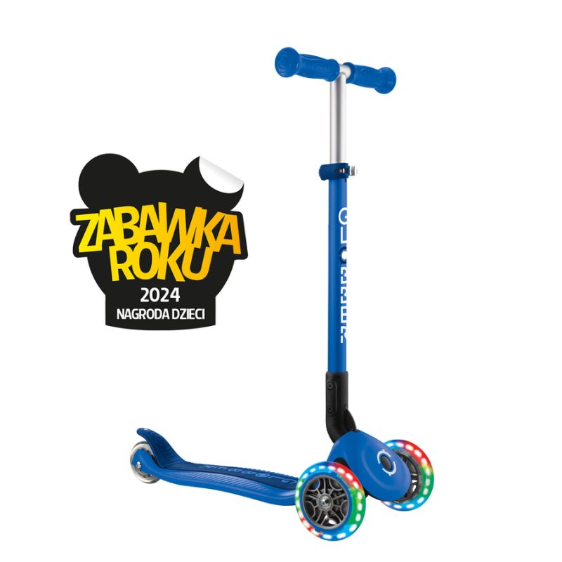 Scooter 3 wheels Globber Primo Foldable Lights 432-100-2 HS-TNK-000013800 Accessories/Skating/Hulajnogi Your Sports Performance