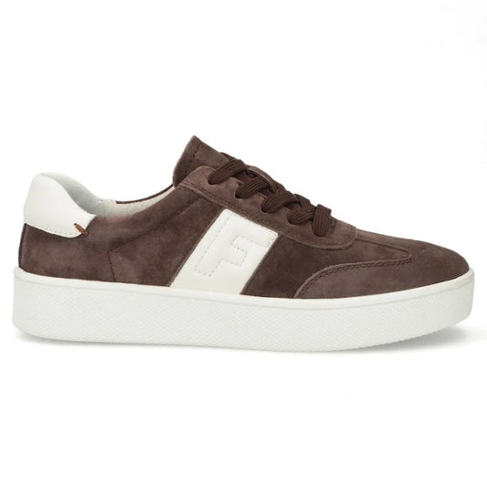 Women's leather sneakers on a brown platform Filippo DP7533 Filippo