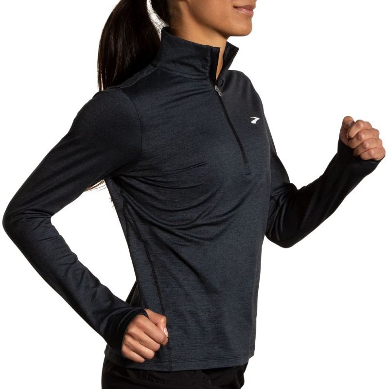 Dash 1/2 Zip 2.0 Women's Running Top Black Import z Brooks/Brooks/Bluzy Your Sports Performance