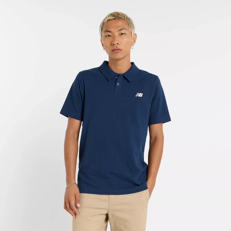 New Balance Cotton Pique Polo Shirt M MT51519NNY Clothing/Lifestyle/T-shirts/New Balance New Balance