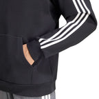 Men's adidas Essentials 3-Stripes French Terry Hoodie Black KY6605