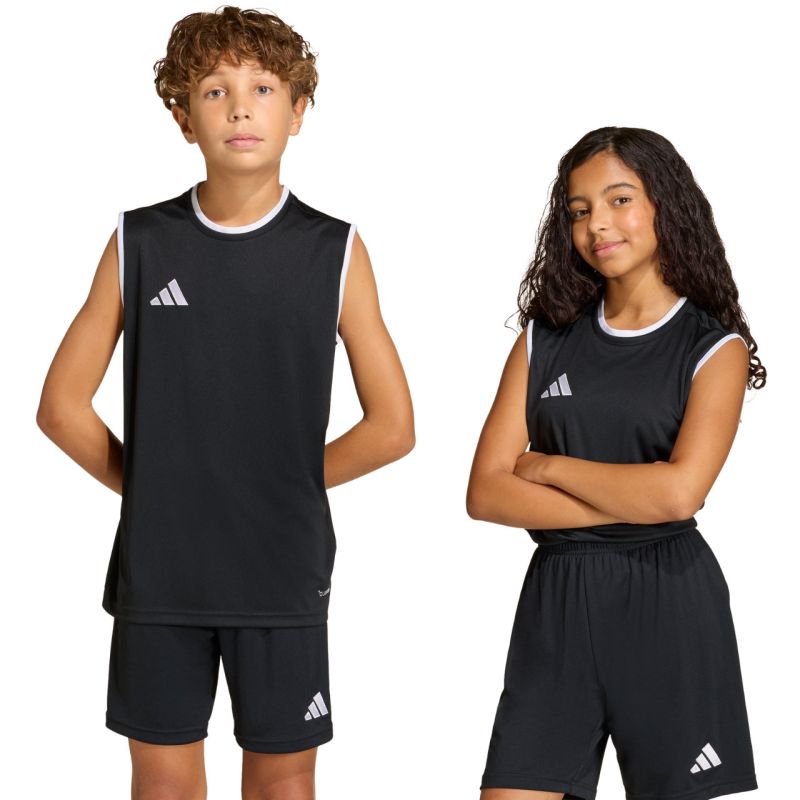 adidas Entrada 26 Sleeveless Jersey Kids' Black KB3933