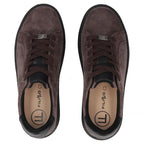 Women's leather platform sneakers, brown, Filippo DP6119