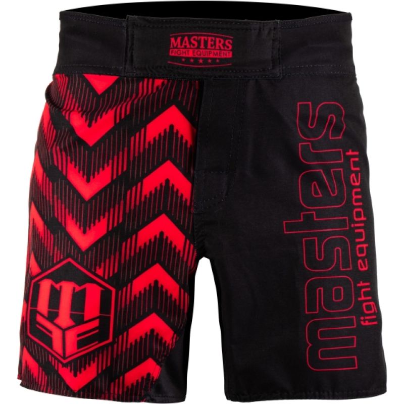 MASTERS PULSE SMMA-P MMA shorts black and red