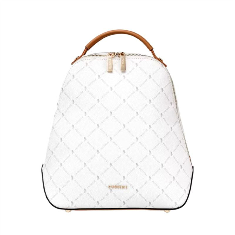 Puccini Monogram Collection Women's Backpack Bag White - BLXP0011P-0 Akcesoria i sprzęt koszykarski/Torby i plecaki Your Sports Performance