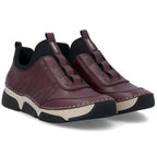 Comfortable Women’s Slip-On Shoes in Burgundy Rieker 45975-35