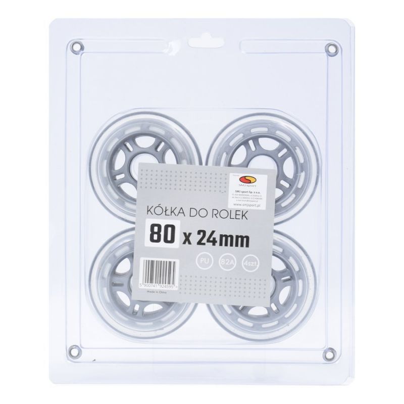 SMJ sport BS roller skate wheels 80x24mm 4pcs. In preparation Your Sports Performance