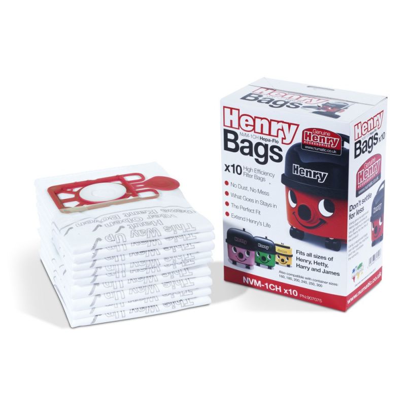 Numatic NVM 1CH bags, HEPA-FLO 9L, Henry Hetty Harry (10 bags) AGD - Akcesoria/Do odkurzaczy - worki Your Sports Performance