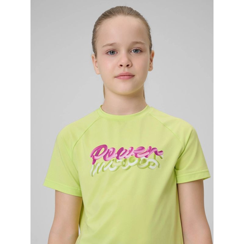 Girls' quick-drying sports T-shirt 4F 4FJRSS26TFTSF2386-45S 4f