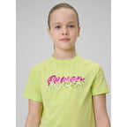 Girls' quick-drying sports T-shirt 4F 4FJRSS26TFTSF2386-45S 4f
