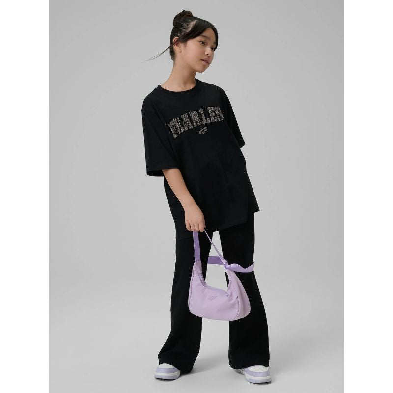Loose T-shirt with print for girls 4F 4FJRSS26TTSHF3453-20S 4f