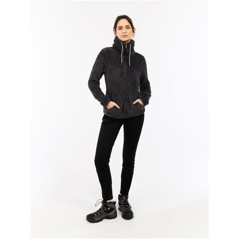 Women's zip-up fleece jacket Protest RIRI, grey