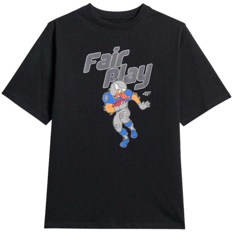 Boy's T-shirt 4F M3012 deep black 4FJWSS26TTSHM3012 20S