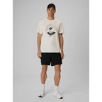 Men's regular printed T-shirt 4F 4FRSS26TTSHM4298-11S
