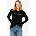 Women's SUPER.NATURAL W POWDER TO THE PEOPLE BIO J LS Long-Sleeve Top Black