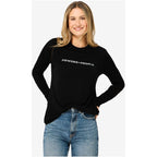 Women's SUPER.NATURAL W POWDER TO THE PEOPLE BIO J LS Long-Sleeve Top Black