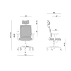Ergonomic ESTA office chair, black Fotele/Fotele biurowe Your Sports Performance