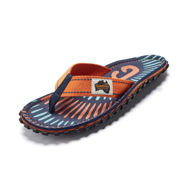 Gumbies unisex flip-flops ISLANDER FLIP-FLOP TANGERINE BURST
