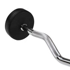 Rubber-coated fixed barbell/bar, curved, 35 kg HMS GSL35 In preparation Your Sports Performance