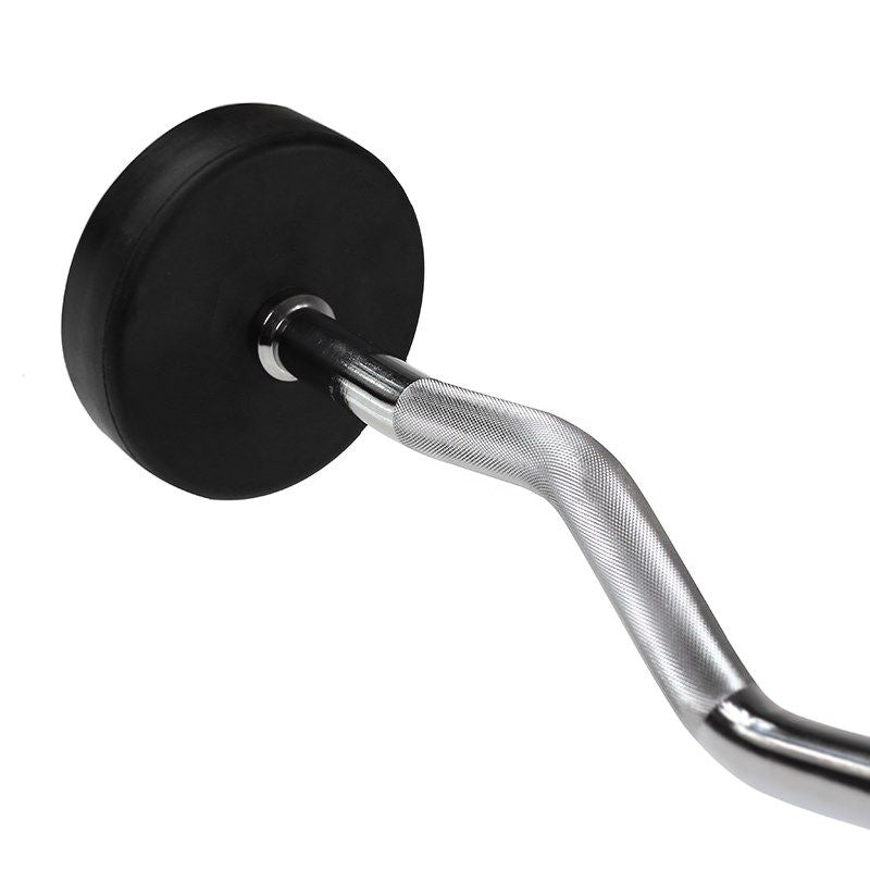 Rubber-coated fixed barbell/bar, curved, 35 kg HMS GSL35 In preparation Your Sports Performance