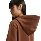 Nike Studio Fleece Medium Weight Women's Sweatshirt Light Brown IM8504 259