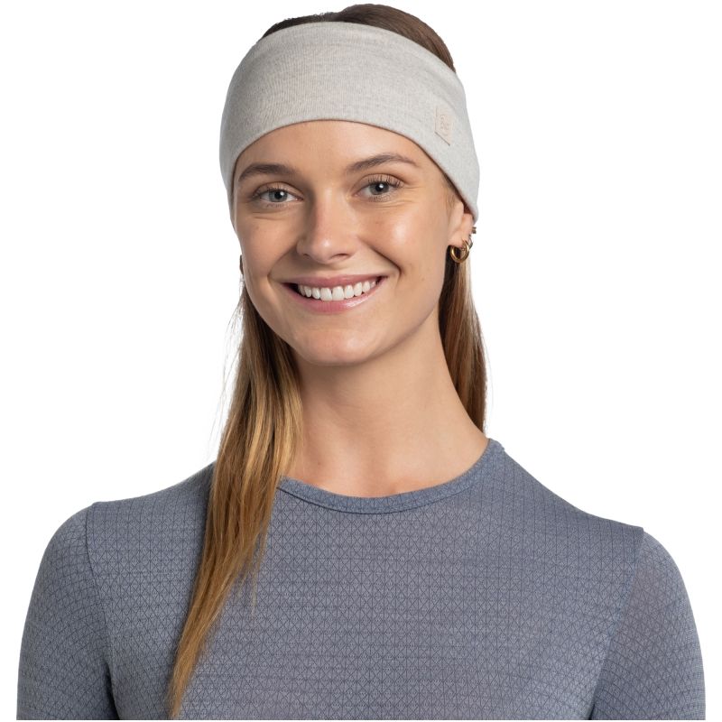 BUFF MERINO WIDE HEADBAND SOLID CLOUD Headband