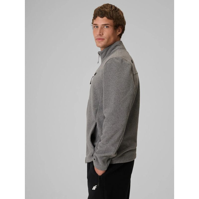 Regular men's fleece with stand-up collar 4F 4FRAW26TFLEM542-24M