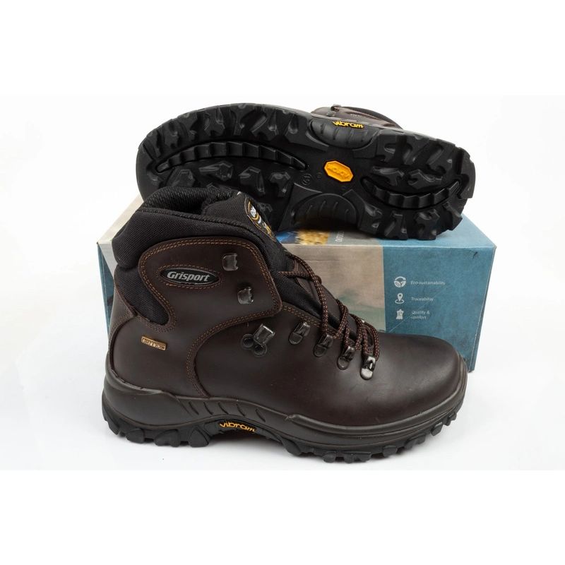 Grisport men's trekking shoes Marrone leather waterproof ankle boots