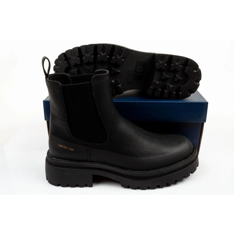 GAP women's Louise shoes black ankle boots fashionable slip-on