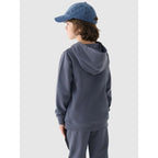 Boy's sweatshirt with hood, open, 4F Junior 4FJWMM00TSWSM1292-25S *Kategoria tymczasowa Your Sports Performance