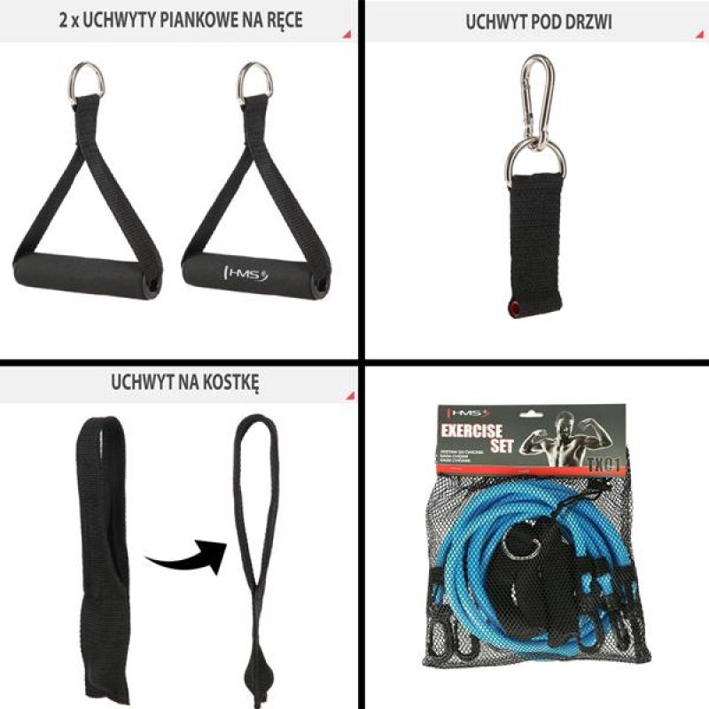 HMS TX01 strength training set 17-35-002 Accessories/Training equipment/Gumy do treningu siłowego Your Sports Performance