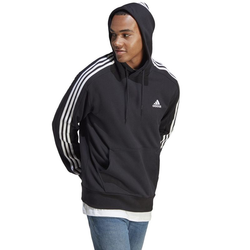 Adidas Essentials French Terry 3-Stripes Hoodie M IC0435 Clothing/Training Adidas