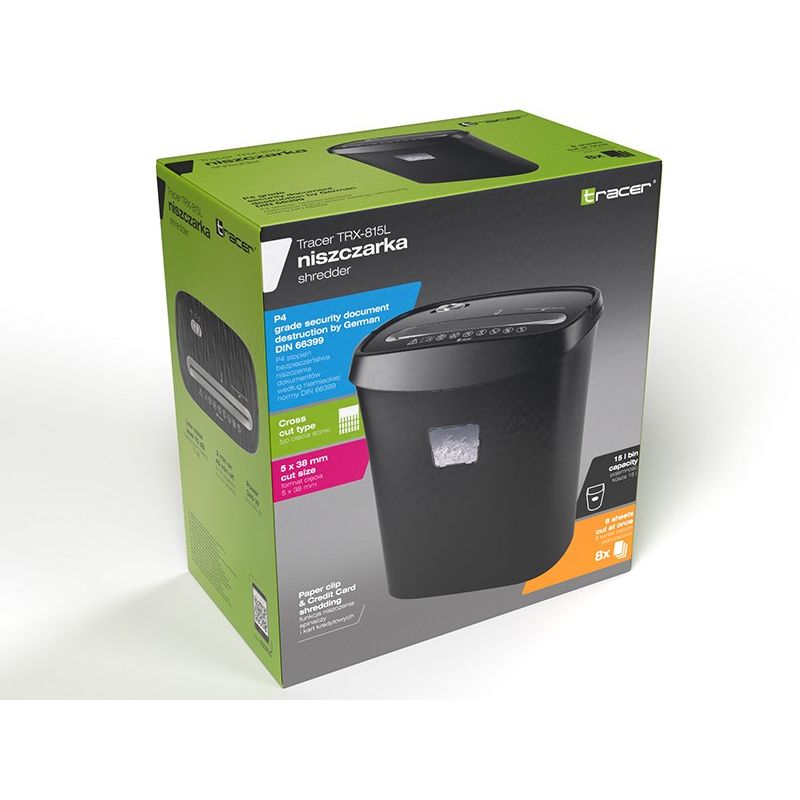 TRACER TRX-815L SHREDDER Urządzenia biurowe/Niszczarki Your Sports Performance