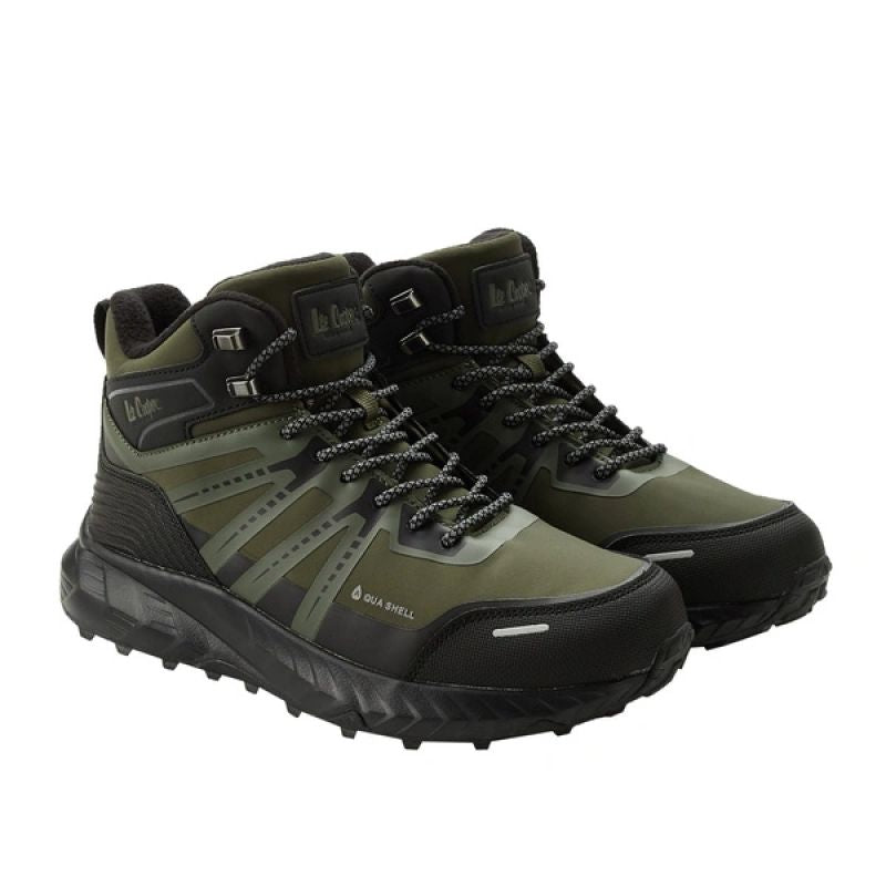 Lee Cooper Men's Winter Trekking Boots, Insulated, Waterproof, Green