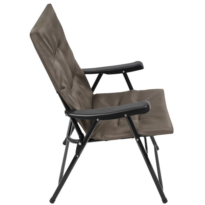FOLDING GARDEN CHAIR 59X66X45/90CM WITH CUSHION GREY Home and Garden/Garden Your Sports Performance