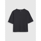 Women's regular waffle knit T-shirt 4F 4FRSS25TTSHF2651-20S *Kategoria tymczasowa Your Sports Performance