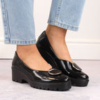 Women's patent leather shoes with decoration Filippo DP4569 Footwear Your Sports Performance