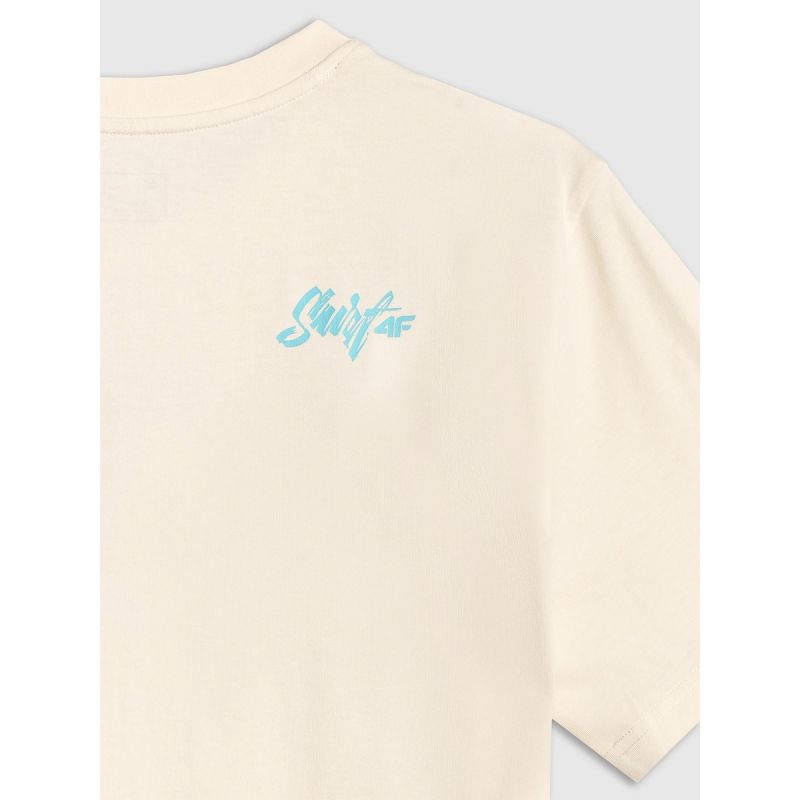 Men's regular printed T-shirt 4F 4FRSS26TTSHM4295-11S