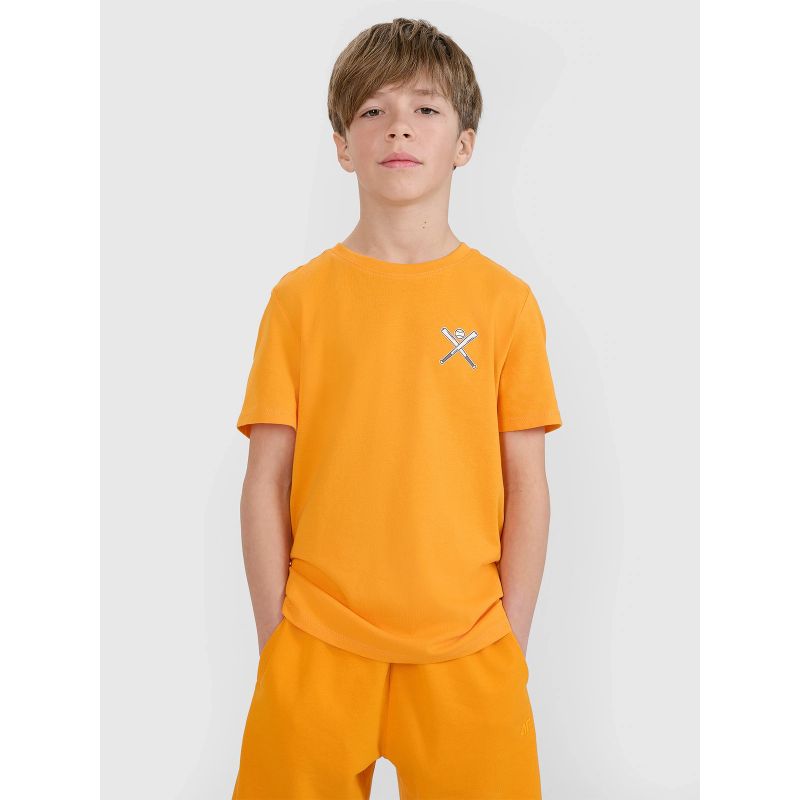 Boy's regular printed T-shirt 4F 4FJRSS25TTSHM2642-70S *Kategoria tymczasowa Your Sports Performance