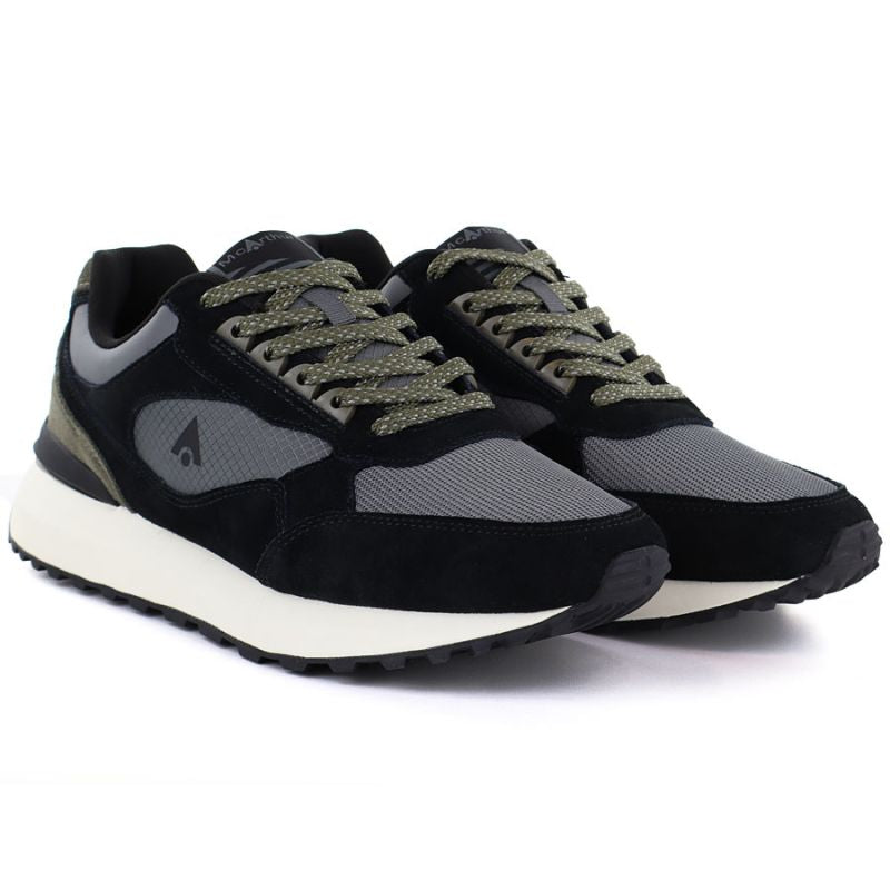 Men's black leather sports shoes Mcrthur MA254 McArthur