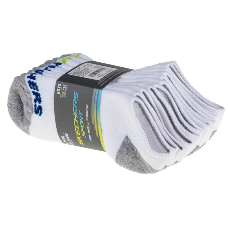 Skechers 6pk No Show socks S108264-WHT Clothing/Lifestyle/Socks/4F Your Sports Performance